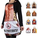 FUT(エフュ ト) セクシー図案豊富な全8スタイル男女兼用個性的自宅/ガーデニング/飲食店/キッチン/カフェ/作業着シンプルエプロン57cm*73cm