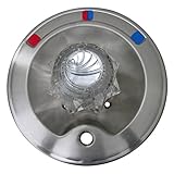 LASCO-Simpatico 31649SN Delta Round Tub and Shower Trim Kit with Hole for Push Button Diverter, Slee
