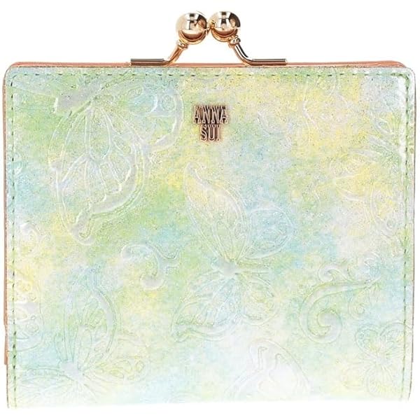 Amazon | [アナスイ] 二つ折り財布 がま口 本革 レディース