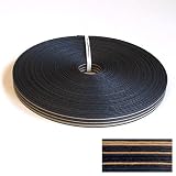 紙バンド手芸用ホビーテープ 30m巻 １３本ストライプ 黒／クラフト