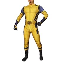 神田様ご依頼品　ソウレイ Amazon | Zentai ヒーロー イエロー 狼男 コスプレ オオカミ男