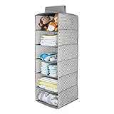 mDesign 6shelfhangingbabychevron 11.75" x 11.75" x 50" 6272MDB