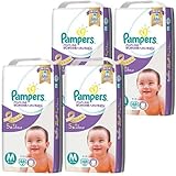 P＆G パンパース はじめての肌へのいちばん テープ スーパージャンボ Mサイズ 48枚×4パック (192枚入り)