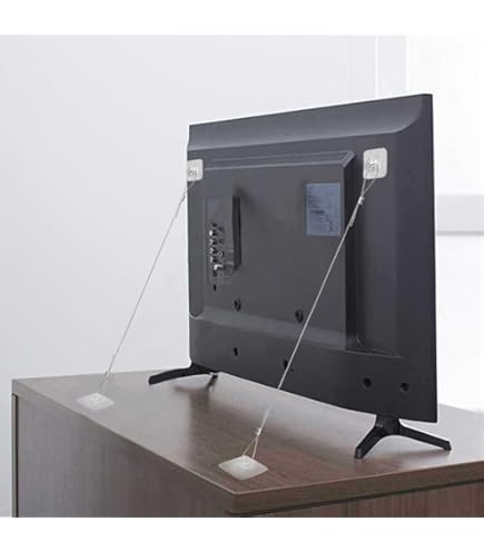 液晶テレビ 32型 液晶テレビ 32インチ 転倒防止 液晶テレビ用 耐震固定ポール 2本入り 32-60型TV LEQ-45 平安伸