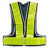 フチも光る安全ベスト フチぴかベスト 紺/黄 安全ﾍﾞｽﾄ(紺/黄)