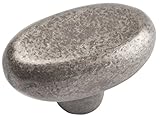 Atlas Homewares 332-P Distressed Collection 1.7-Inch Oval Knob, Pewter [並行輸入品]