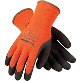 PIP WA1403A Tek Seamless Knit Latex Grip Work Glove Large, Orange & Brown by PIP