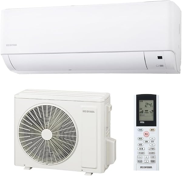 Iris Ohyama Air Conditioner 12 tatami (approx. 194-215 sq ft), Caring Eco Mode+, Watch Mode, Sleep Mode, Comfortable Sleep Timer, Comfortable Mode, Internal Cleaning Function, IHF-3609G White New Life - 1