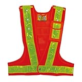 緑十字 多機能ベスト(橙/黄) サイズ:フリー ナイロンメッシュ 238088
