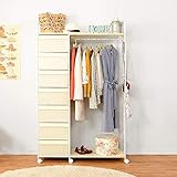 引き出し付きハンガーラック 【引出し7杯 ハンガーラック 幅105 KHR-3261】 ［送料無料］ 衣類収納 ハンガーチェスト おしゃれなハンガーラック 7段引き出し 洋服掛け