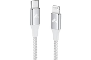 Aioneus USB C to Lightning Cable 2M, MFi Certified iPhone Fast Charger Cable Type C iPhone Charging Cable Nylon Braided iPhone Cord Compatible with iPhone 14 13 12 11 8 7 Pro Max Mini X XR Plus, iPad
