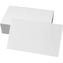 Amazon | BAY LETTERPRESS 無地カード 名刺サイズ 白 上質紙 100枚 91