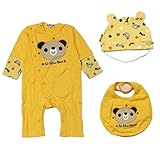 シ・シュ・ノン BIG顔クマCA3点セット70cmイエロー綿3000177