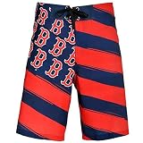 ボストンレッドソックス公式MLB DiagonalフラグBoardshort – メンズ