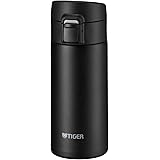 タイガー魔法瓶(TIGER) タイガー 水筒 360ml マグボトル ワンタッチ 軽量 ステンレスボトル 真空断熱 保温保冷 ブラック MKA-K036KK