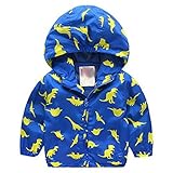 秋男の子ベビーキッドCartoon Dinosaurフード付きコートジャケットアウターパーカー