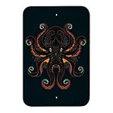 ブラックオクトパスin the AbyssホームビジネスオフィスSign 6" x 9" SIGN.WOOD.9X6.Z000961_8