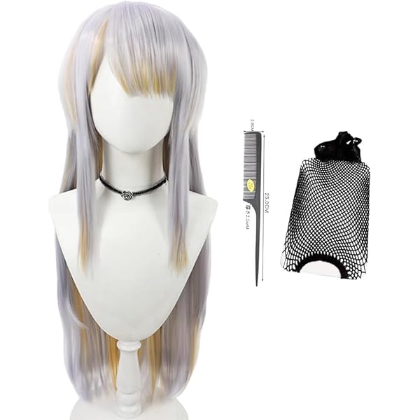 Amazon.co.jp: コスプレウィッグ 栞葉 るり 犬のお巡りさん シルバー