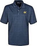 NCAA California Golden Bears Men 's Links Tech Stretch Tonalジャカード半袖ポロシャツ、Large、クラシックネイビー
