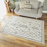 グラムスタイル 手織り 北欧 ベニワレン 柄 ラグ 140x200cmメリカ ナチュラル 平織り インド