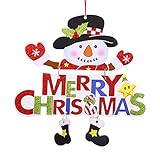 Kicode クリスマスペンダント クリエイティブ雪だるまドア サンタクロース クリスマスツリー 装飾飾りをぶら下げ 祭りパーティー