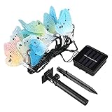 ソーラーライト　4m 12 LED イルミネーションライト　LEDストリングライト 飾りライト 太陽発電 夜間自動点灯 設置簡単 雰囲気作り　照明　屋外　クリスマス　新年　結婚式　誕生日　パーティー飾