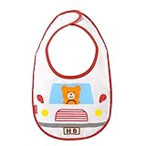 ミキハウス ホットビスケッツ(MIKIHOUSE HOT BISCUITS) 防水素材使用☆トラックビーンズくんスタイ 70-2945-782 赤