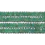 エメラルド ボタンカット 3*2mm A 天然石 天然石ビーズ パワーストーン 1粒売り バラ売り 1玉販売
