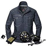 空調服 バートル BUTLE エアークラフトブルゾンバッテリーセット AC1001set インディゴ 3L