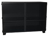 Jamco製品mv472-bl Heavy Dutyソリッドセキュリティキャビネット固定メッシュ調節可能、ドア、36 " x 72、"パウダーコーティングブラック