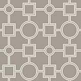 NuWallpaper NU1703 Utopia Geo Taupe Peel & Stick Wallpaper [並行輸入品]