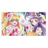 魔法つかいプリキュア マウスパッド ゴムパッド 滑る 薄い 防水 ヴィンテージ 鍵盤 レーザー 光学式マウス キーボードパッド 快適操作性 Free Size