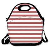 縞柄 ファッション おしゃれ シンプル お弁当バッグ ランチバッグ ベビー用バッグ One Size ブラック