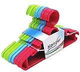 ベビーハンガー キッズハンガー 16連 赤、青、緑 (16連)