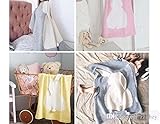 2017 年の 1 ピース新 100 * 80 cm / 100 * 130 cm 新しい爆発がウサギの耳の子供の綿ニットのブランケット beddingsofa / 空気投げマンダスかわいい子供毛布
