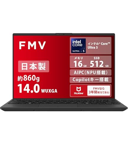 Amazon.co.jp: FMV ノートパソコン 日本製 3年保証 Note U WU2-K3 (MS
