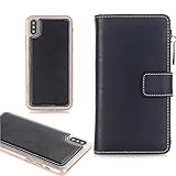 iPhone 8 4.7インチ財布型ケース、elecfanJ ヴィンテージ フォリオ カバー 定期入れ ウォレット アイフォン8用 保護ケース