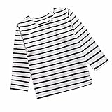 ベビーキッズボーイズガールズ スターストライプ 長袖 O Rong BFF Tシャツ Tee
