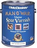 Man O' War Semi-Gloss Marine Spar Varnish Exterior, Interior Clear 1 Gl [並行輸入品]