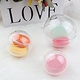 OurWarm DIY透明球 5個セット クリア球体 クリスマス飾り 室内装飾 お菓子 絵 小さな工芸品入れとても綺麗な装飾ボックス バスボム バスフィズモールド(直径100mm)