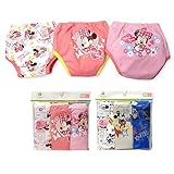 (ミニー/90cm)ベビー 下着 トレーニングパンツ トレパン 男の子 女の子 Disney ディズニー ミッキー ミニー 3枚組 3層構造 肌着 男児 女児 ベビー
