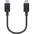 エレコム USB Type-C ケーブル ( USB PD対応 ) C to C タブレット用【最大3Aで高速充電】 0.1m 【iPhone15 対応検証済】 ブラック MPA-CC01PNBK