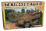 ドラゴン 1/72 第二次世界大戦 ドイツ軍 Sd.Kfz.251/7 Ausf.D 装甲工兵車 2in1キット プラモデル DR7605