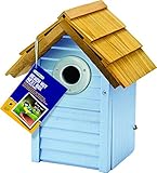 Gardman米国BA01681Countryコテージ巣箱ブルー