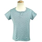 カラー半袖キーネックシャツ ベビー ブルー◇70-100cm