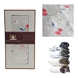 Miracle Baby Soft & Versatile 100% Bamboo Swaddle Blanket 47 x 47 Large (Red Cherry) [並行輸入品]