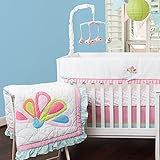 Pam Grace Creations Aqua Peacock 10 Piece Crib Bedding Set, Aqua Peacock [並行輸入品]