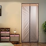 磁気Thermal InsulatedドアカーテンEnjoy Your Cool夏、お金を節約で暖かい冬ドアカーテン自動Closer fitsドアUp To 34 " x 82インチ、36 " x 8