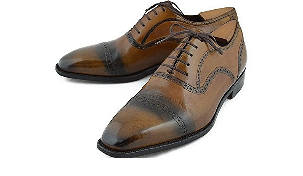 Corthay コルテ メンズシューズ アンティークフィニッシュ クォーターブローグ Bucy 中古 ビジネスシューズ Amazon