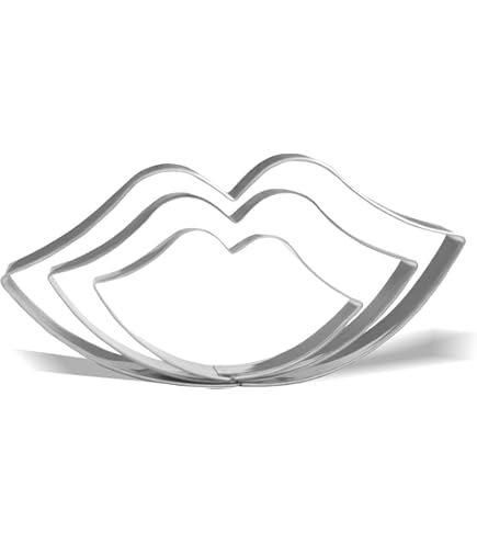 Cookie Countess Makeup Kit Cookie Cutters - 3 Piece Nail Polish, Lipstick & Sponge Cutters